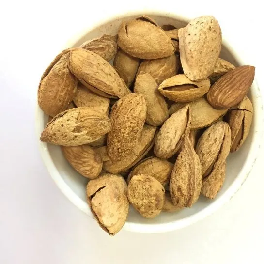 raw almonds in shell